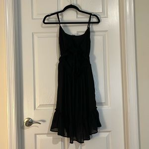 Open front mini dress